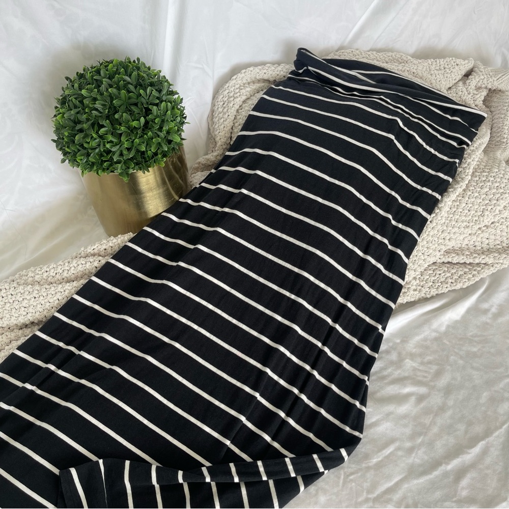 Roxy Black and White Maxi Pencil Skirt Size M